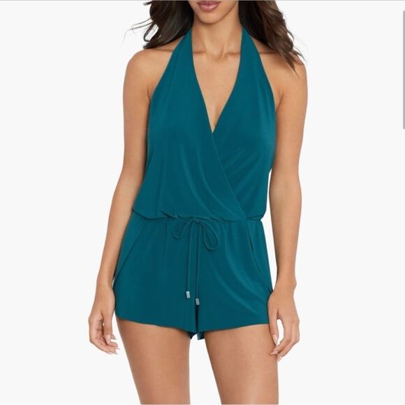 NWT Miraclesuit Romper Swimsuit - Bianca One-Piece size 8 - Picture 1 of 6